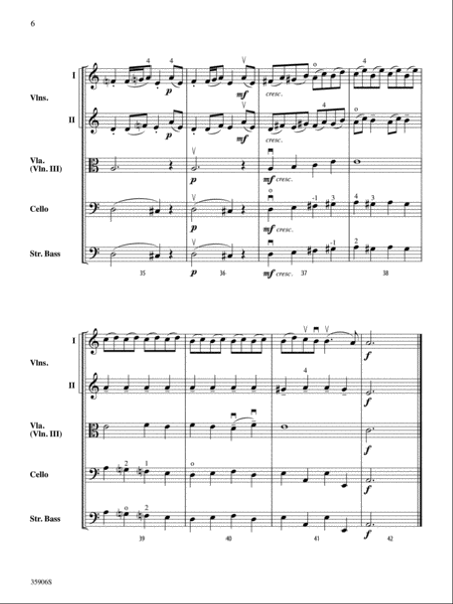Two Baroque Dances: Score String Orchestra scores gallery preview page 6