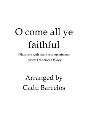 O come all ye faithful - Adeste Fideles (Flute solo and Easy piano accompaniment)