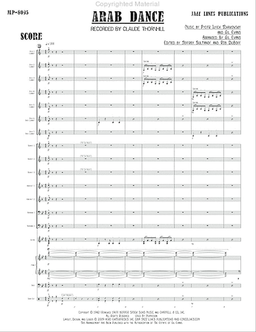 Arab Dance Big Band scores gallery preview page 6