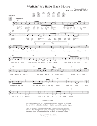 Walkin' My Baby Back Home (from The Daily Ukulele) (arr. Liz and Jim Beloff)