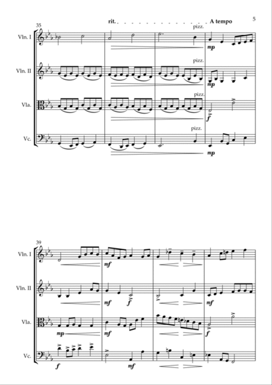Over The Rainbow Over The Rainbow String Quartet scores gallery preview page 5