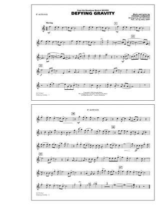 Book cover for Defying Gravity (from Wicked) - Eb Alto Sax