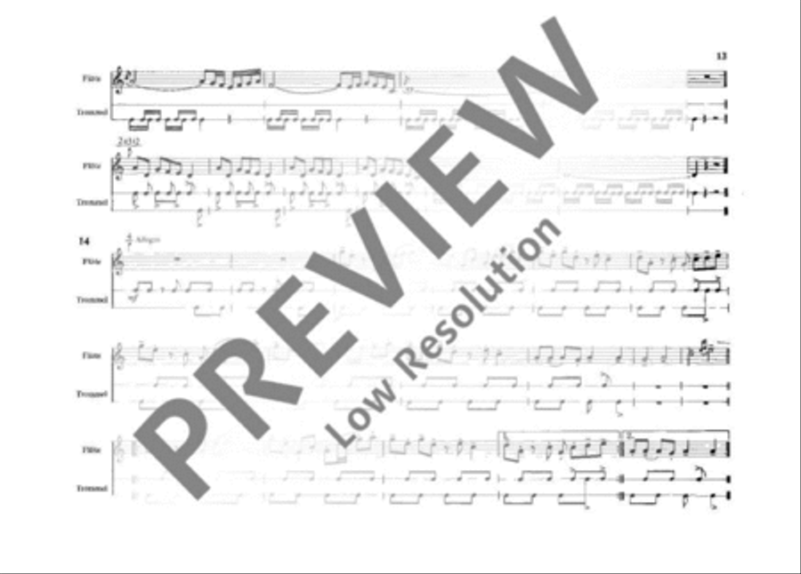 Pieces for Recorder and Drum Recorder scores gallery preview page 14