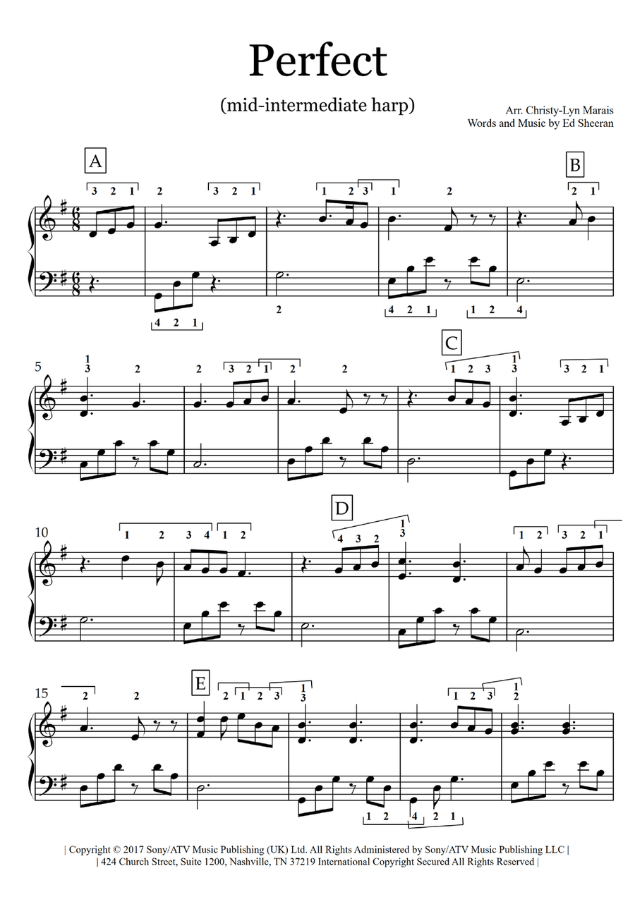 Perfect Harp scores gallery preview page 2