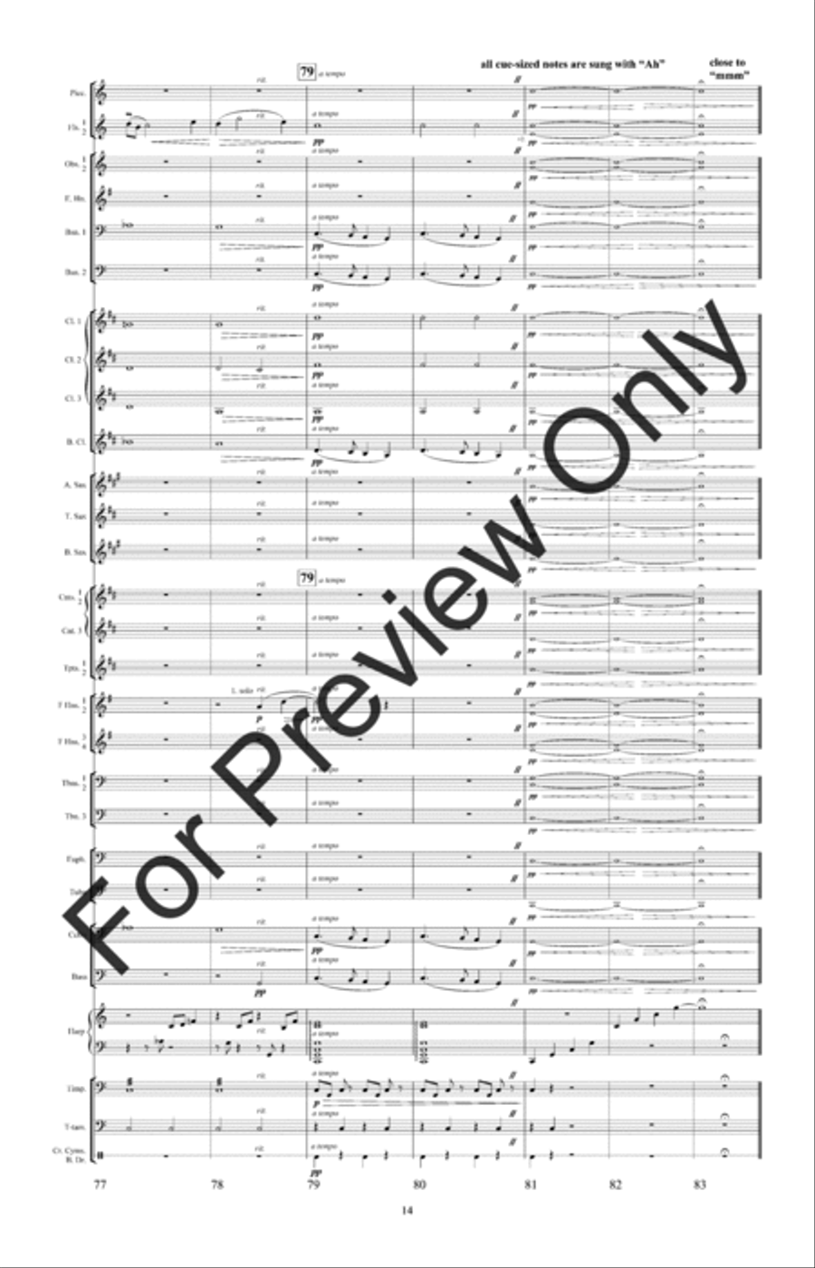 In Memoriam Concert Band scores gallery preview page 17