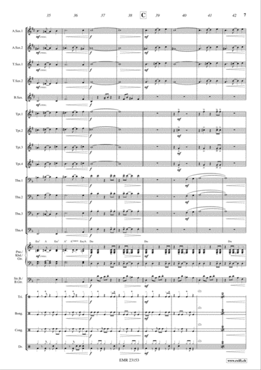 Last Tango In Paris Big Band scores gallery preview page 7