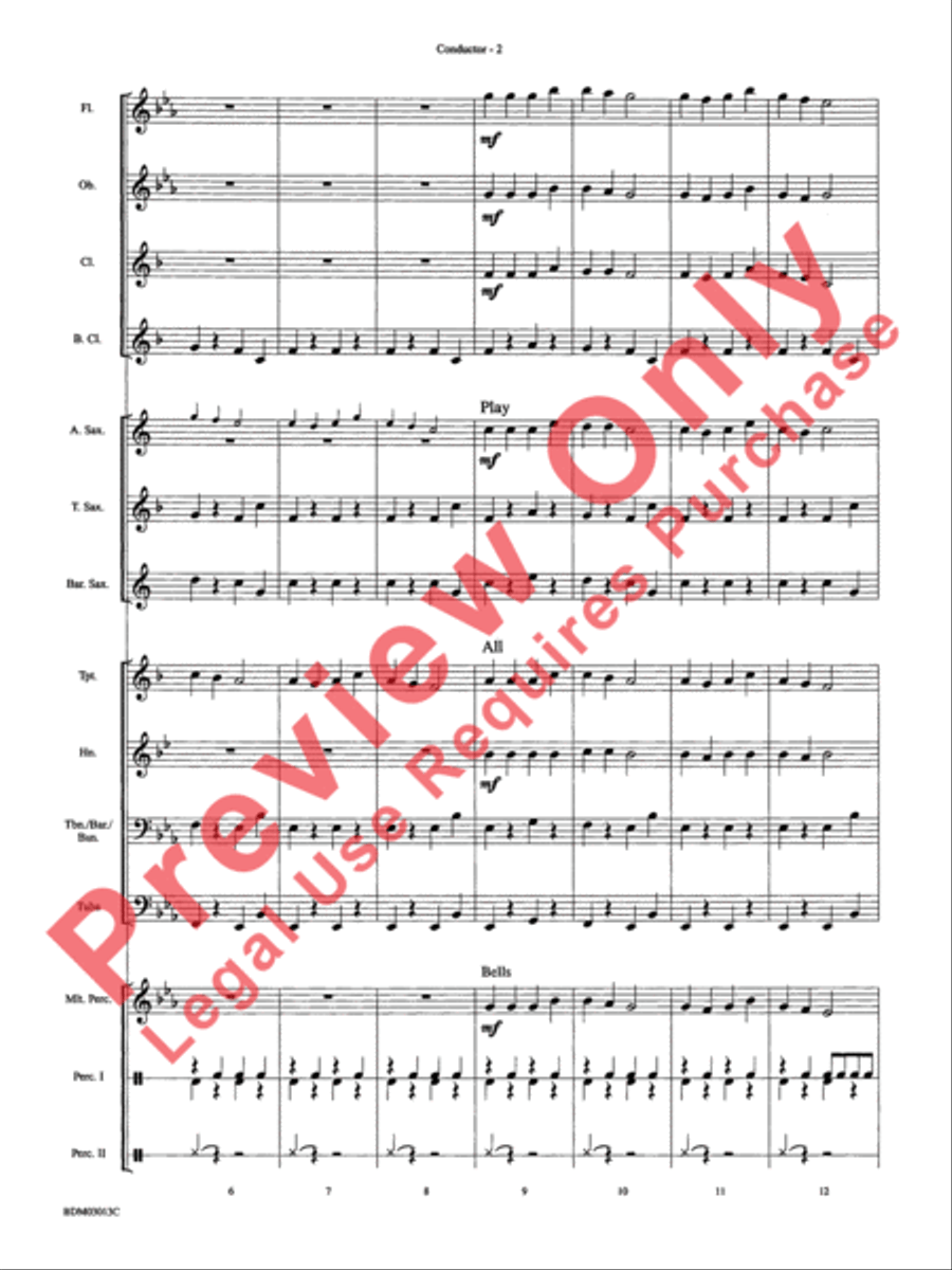 Angels We Have Heard on High Concert Band scores gallery preview page 5