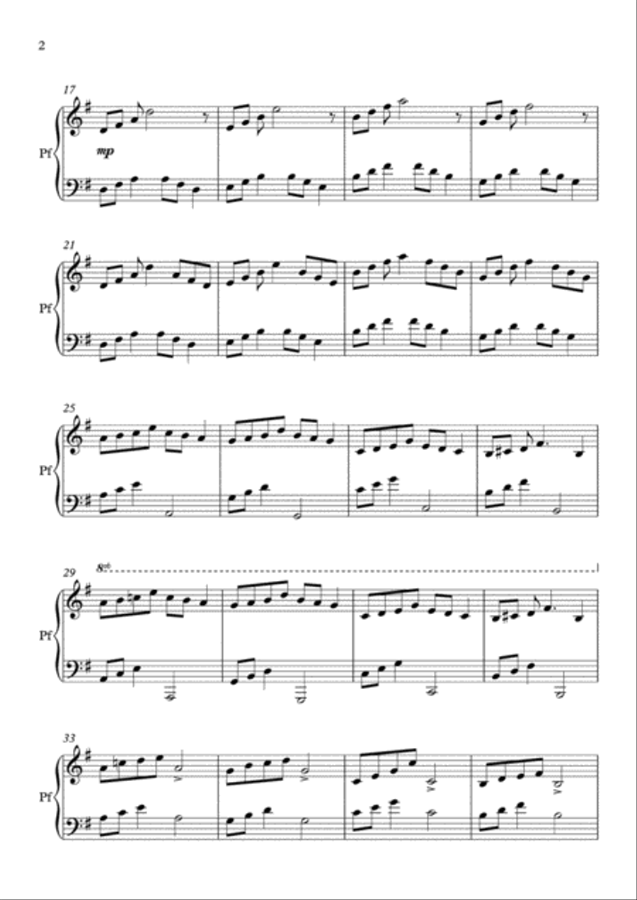 Alkhaarif الخريف Easy Piano scores gallery preview page 2