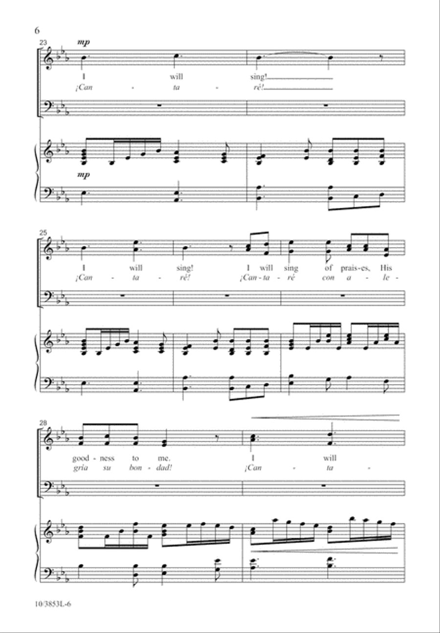 I Will Joyfully Sing 4-Part scores gallery preview page 7