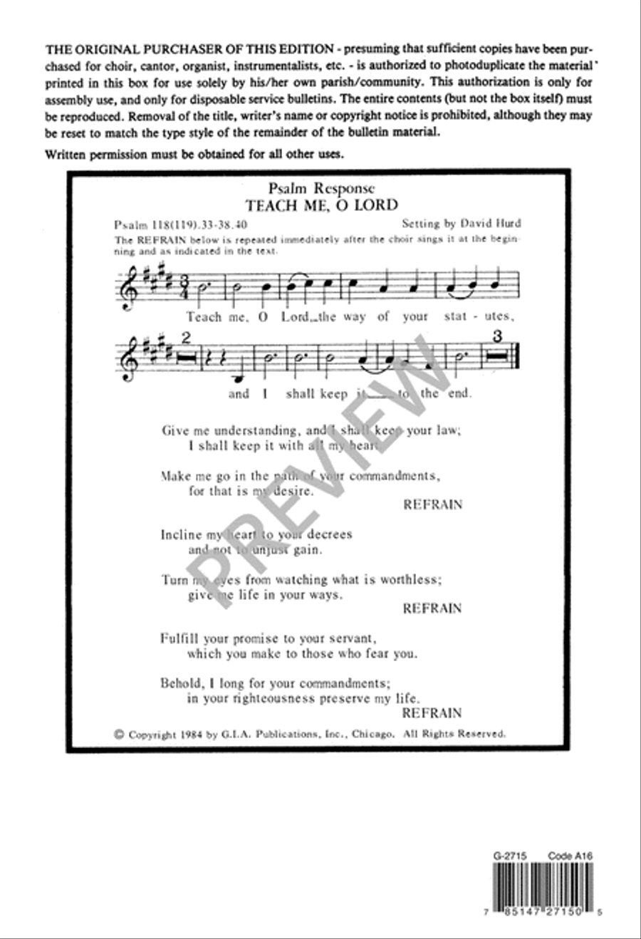 Teach Me, O Lord Teach Me, O Lord 4-Part scores gallery preview page 17