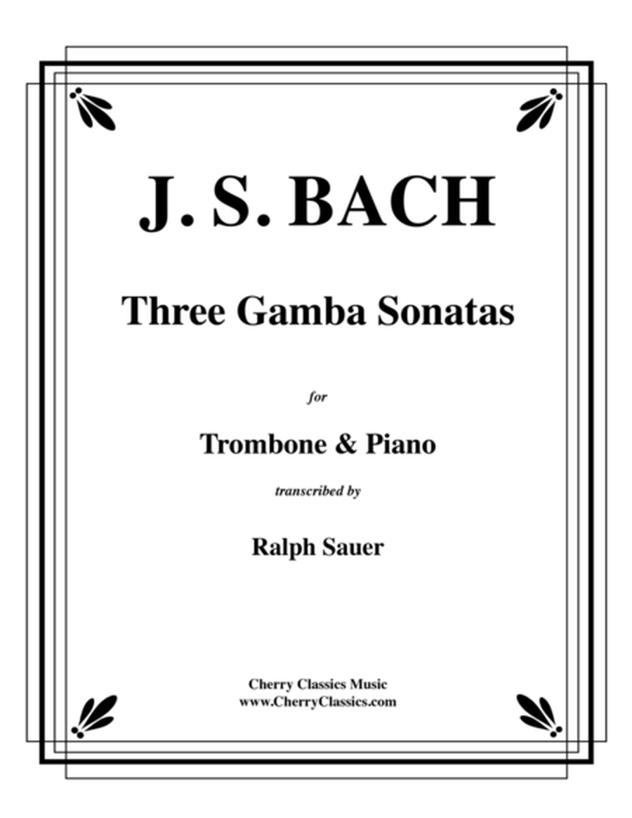 Three Gamba Sonatas for Trombone & Piano image number null