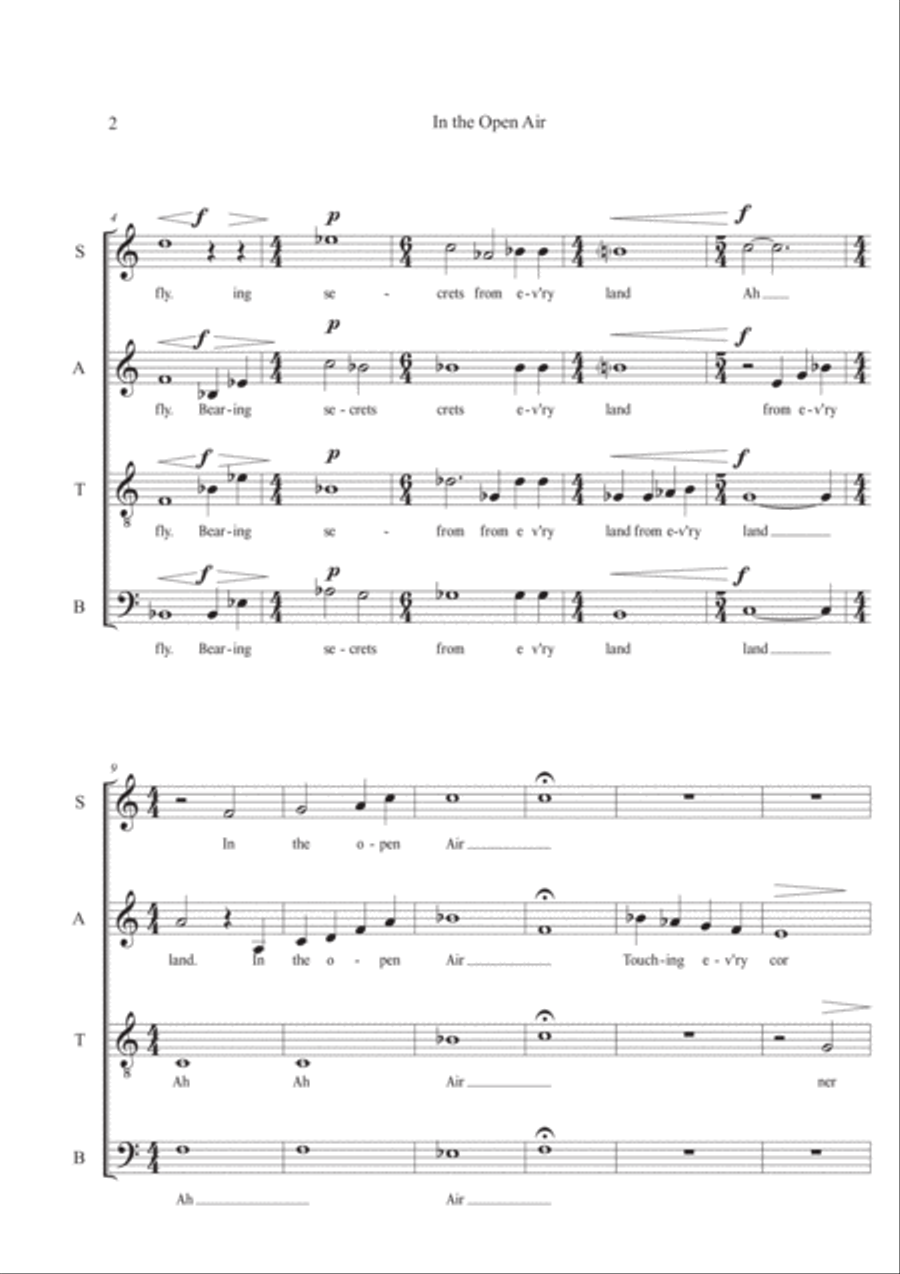 In the Open Air 4-Part scores gallery preview page 2