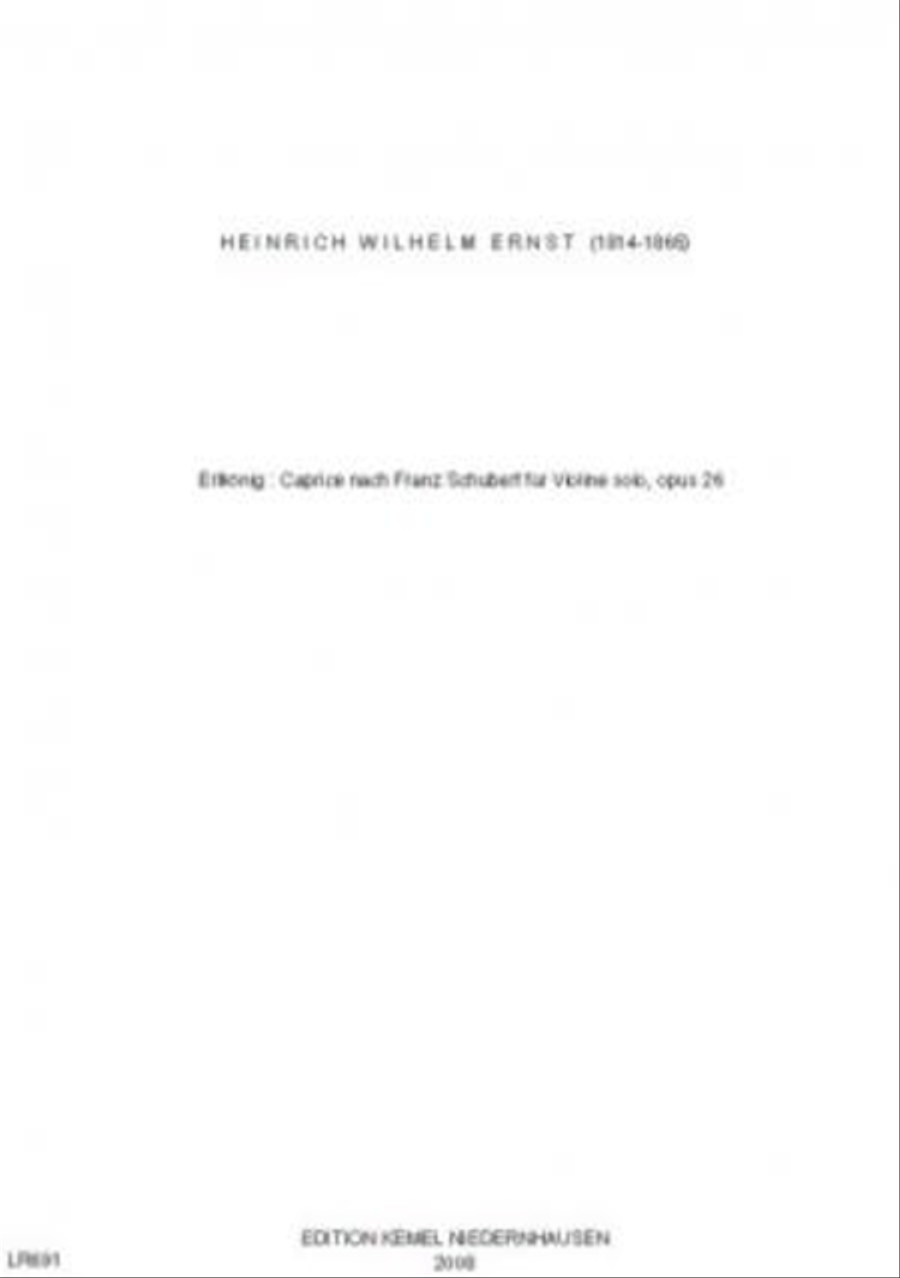 Erlkönig Violin Solo scores gallery preview page 1