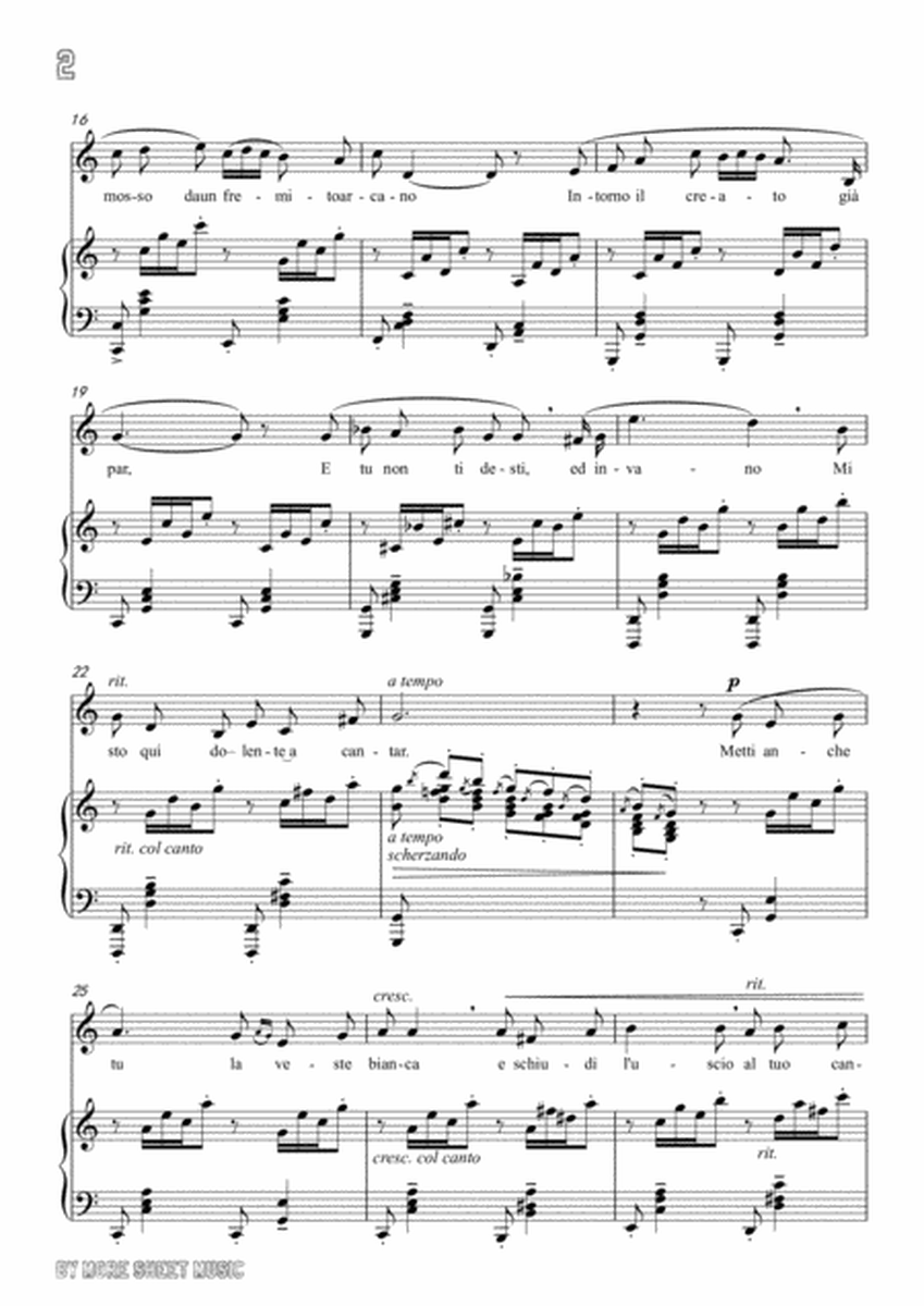 Leoncavallo-Mattinata in C Major,for Voice and Piano image number null