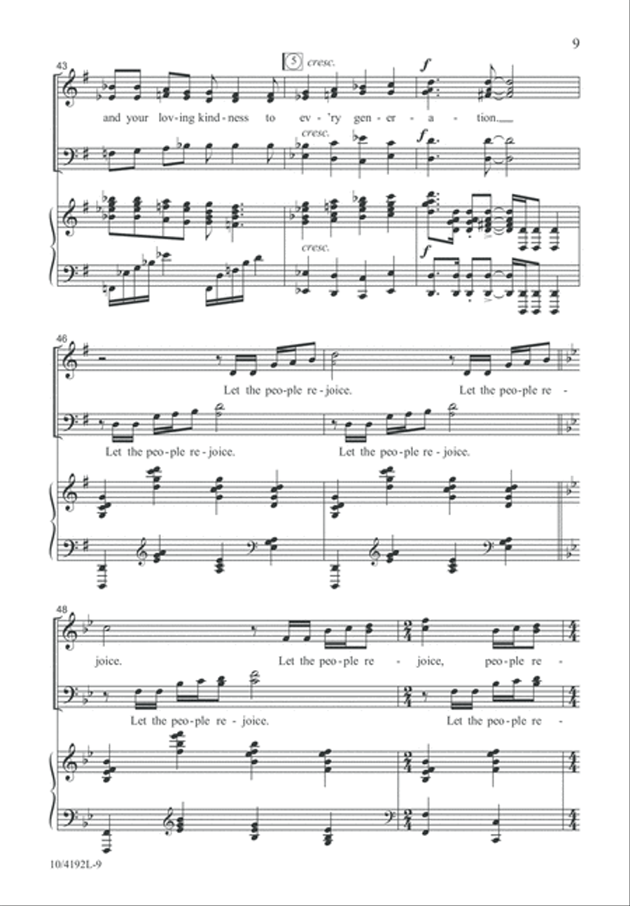 How Great Is the Lord 4-Part scores gallery preview page 9
