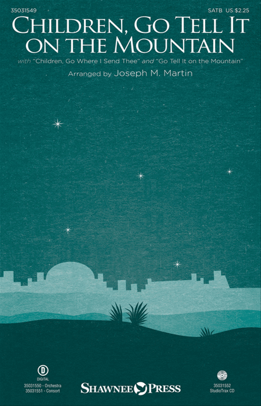 Children, Go Tell It on the Mountain 4-Part scores gallery preview page 1