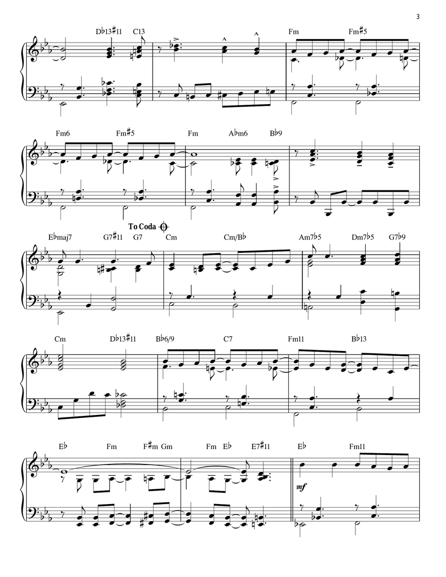 Saturday Night (Is The Loneliest Night Of The Week) (arr. Brent Edstrom) Piano Solo scores gallery preview page 3