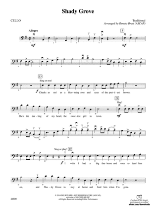 Shady Grove: Cello