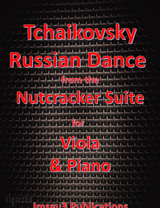 Book cover for Tchaikovsky: Russian Dance from Nutcracker Suite for Viola & Piano