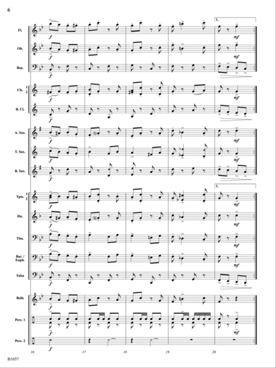 Mad Dash: Score Mad Dash: Score Concert Band scores gallery preview page 6