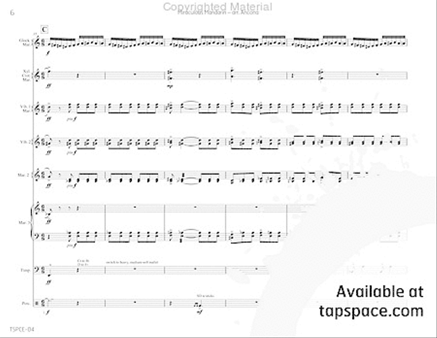 Miraculous Mandarin, The Percussion Ensemble scores gallery preview page 9