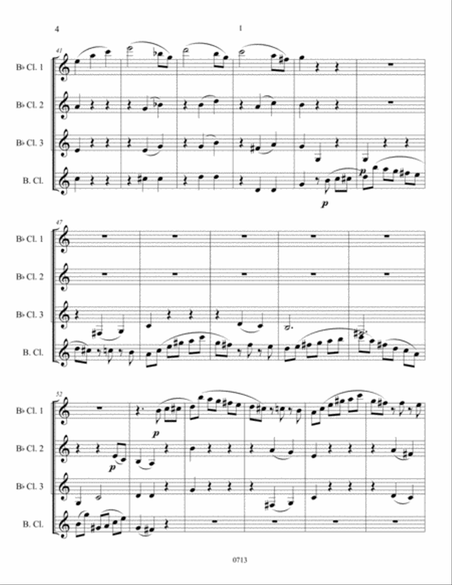 String Quartet No. 22 Woodwind Quartet scores gallery preview page 6