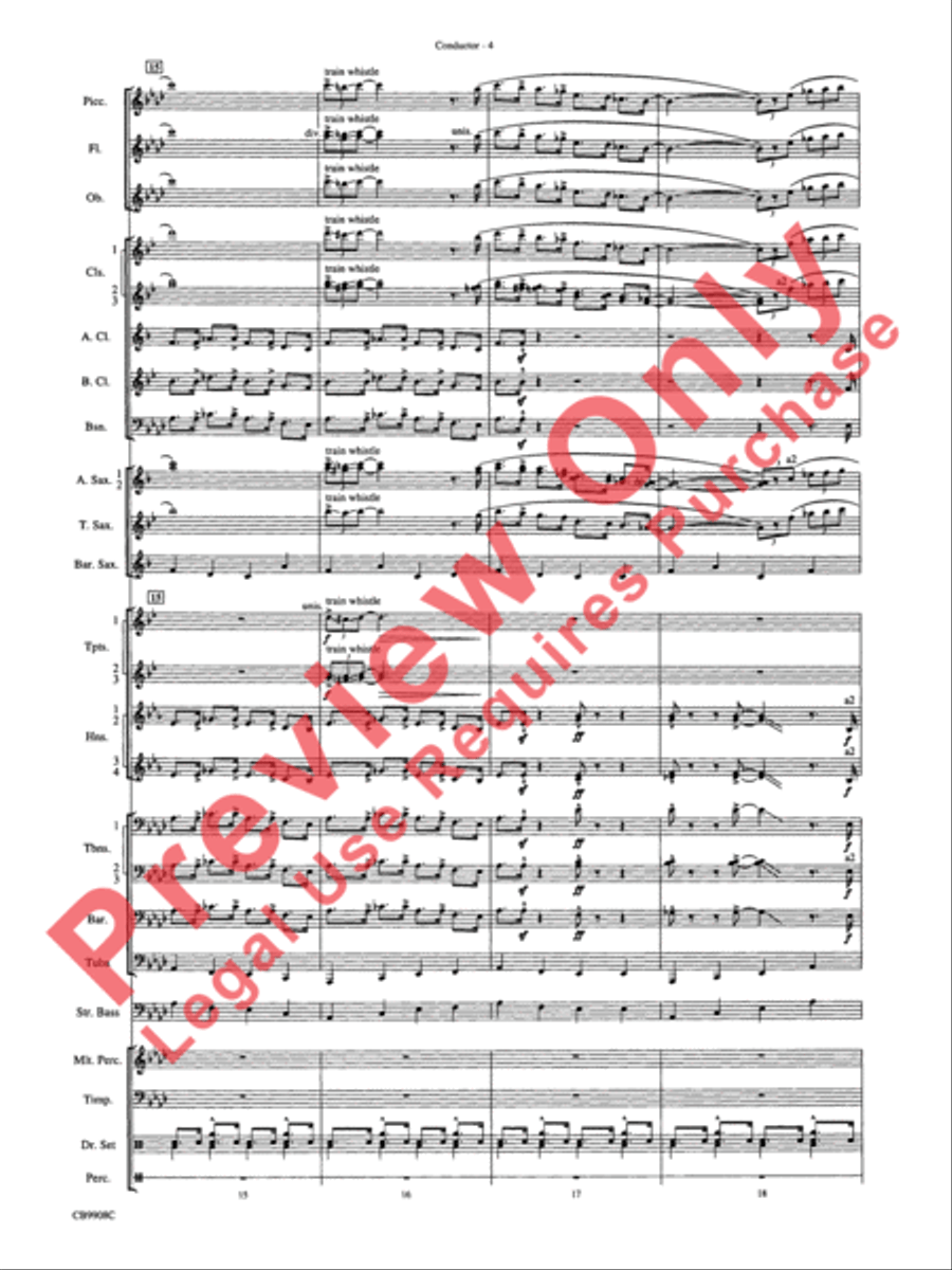 Swing's the Thing Concert Band scores gallery preview page 7