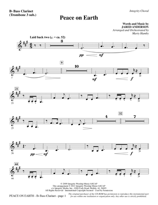 Peace On Earth - Bass Clarinet (sub. tbn. 3)