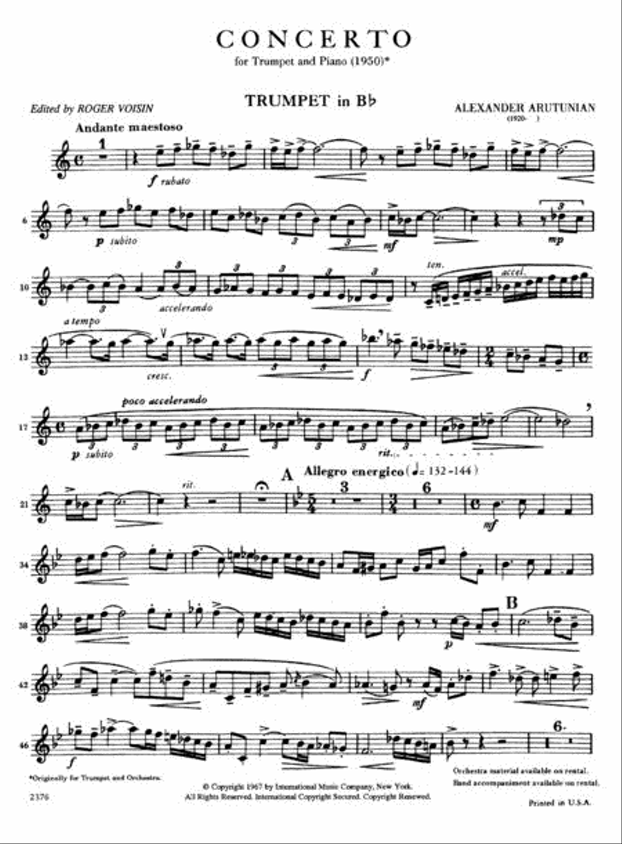 Trumpet Concerto Trumpet Concerto Trumpet Solo scores gallery preview page 3