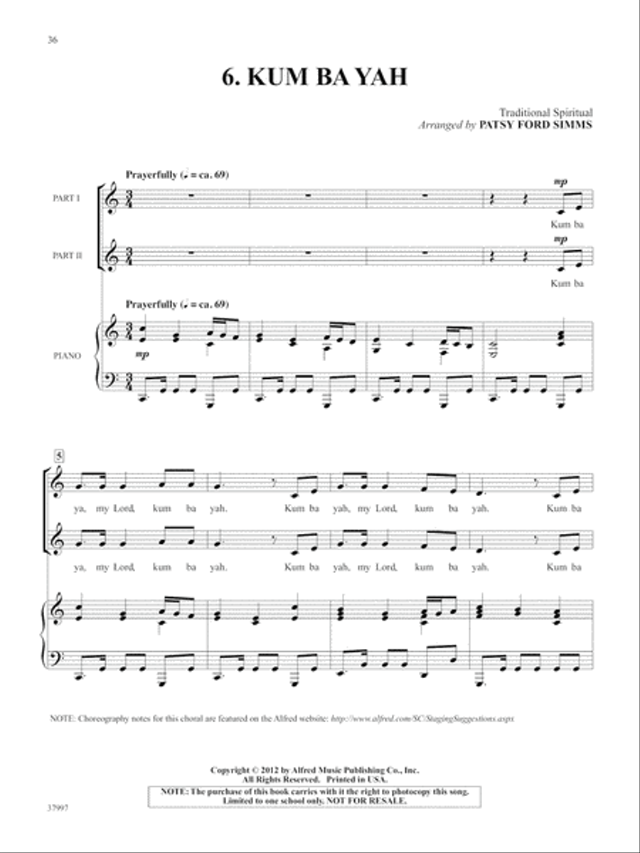 Two-Gether We Sing Spirituals 2-Part scores gallery preview page 5