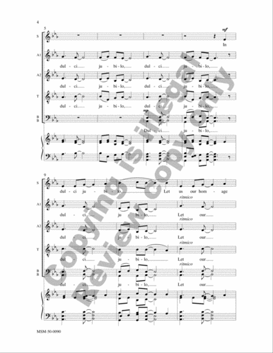 In dulci jubilo In dulci jubilo Divisi scores gallery preview page 3
