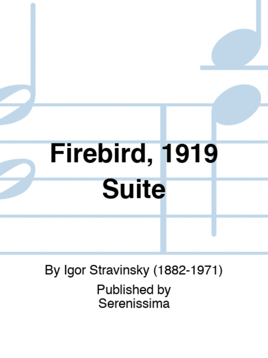 Firebird, 1919 Suite Orchestra scores gallery preview page 1