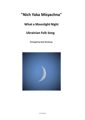 Book cover for "Nich Yaka Misyachna" What a Moonlight Night Ukrainian Folk Song