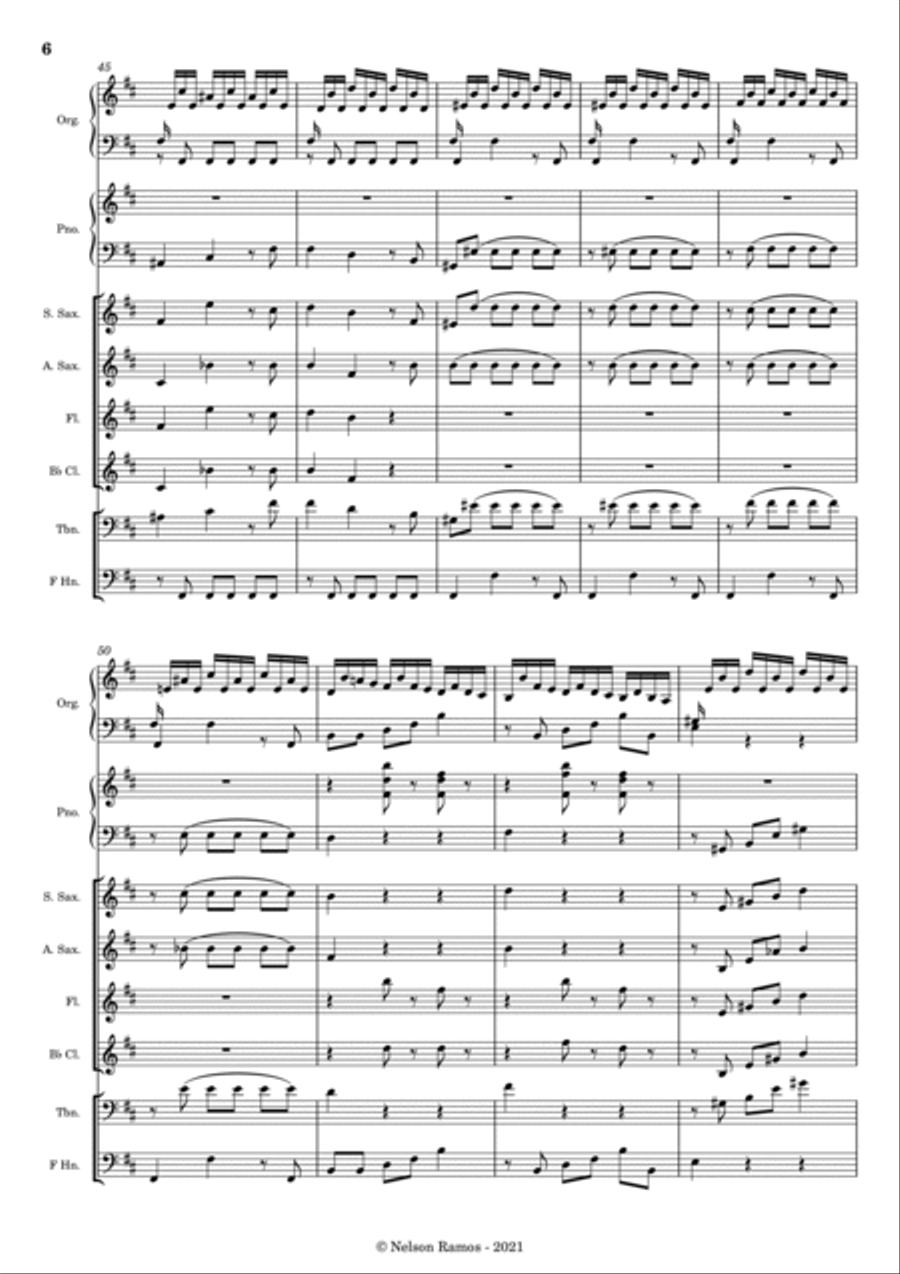 BWV 29 – Wir danken dir, Gott, wir danken dir - Score Only Score scores gallery preview page 6