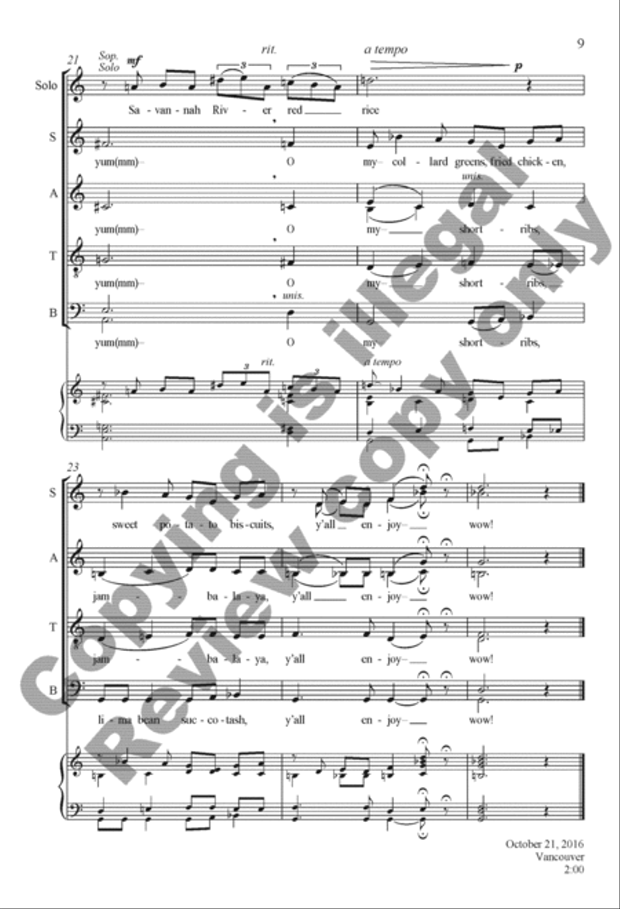 Due South (Complete Collection) 4-Part scores gallery preview page 9