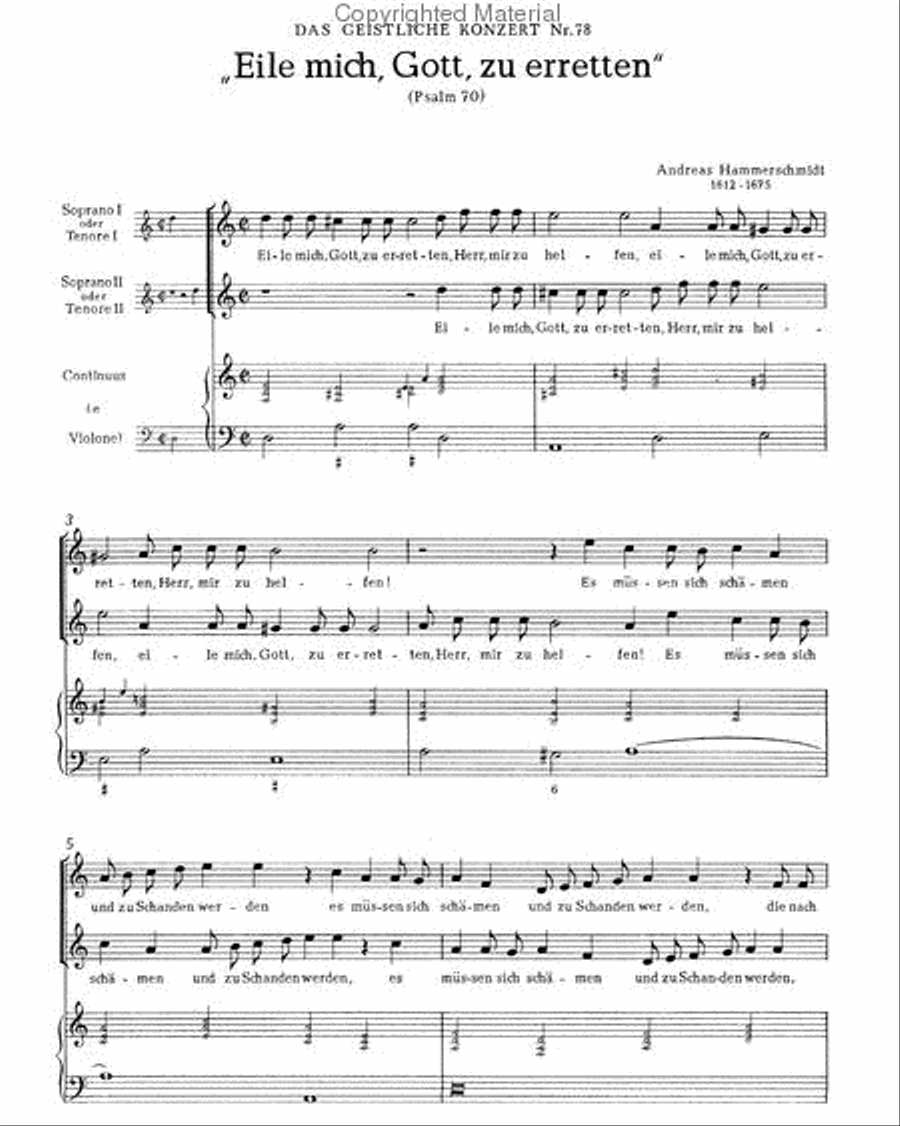 Hasten, o God, to redeem me (Eile mich, Gott, zu erretten) Choir scores gallery preview page 2