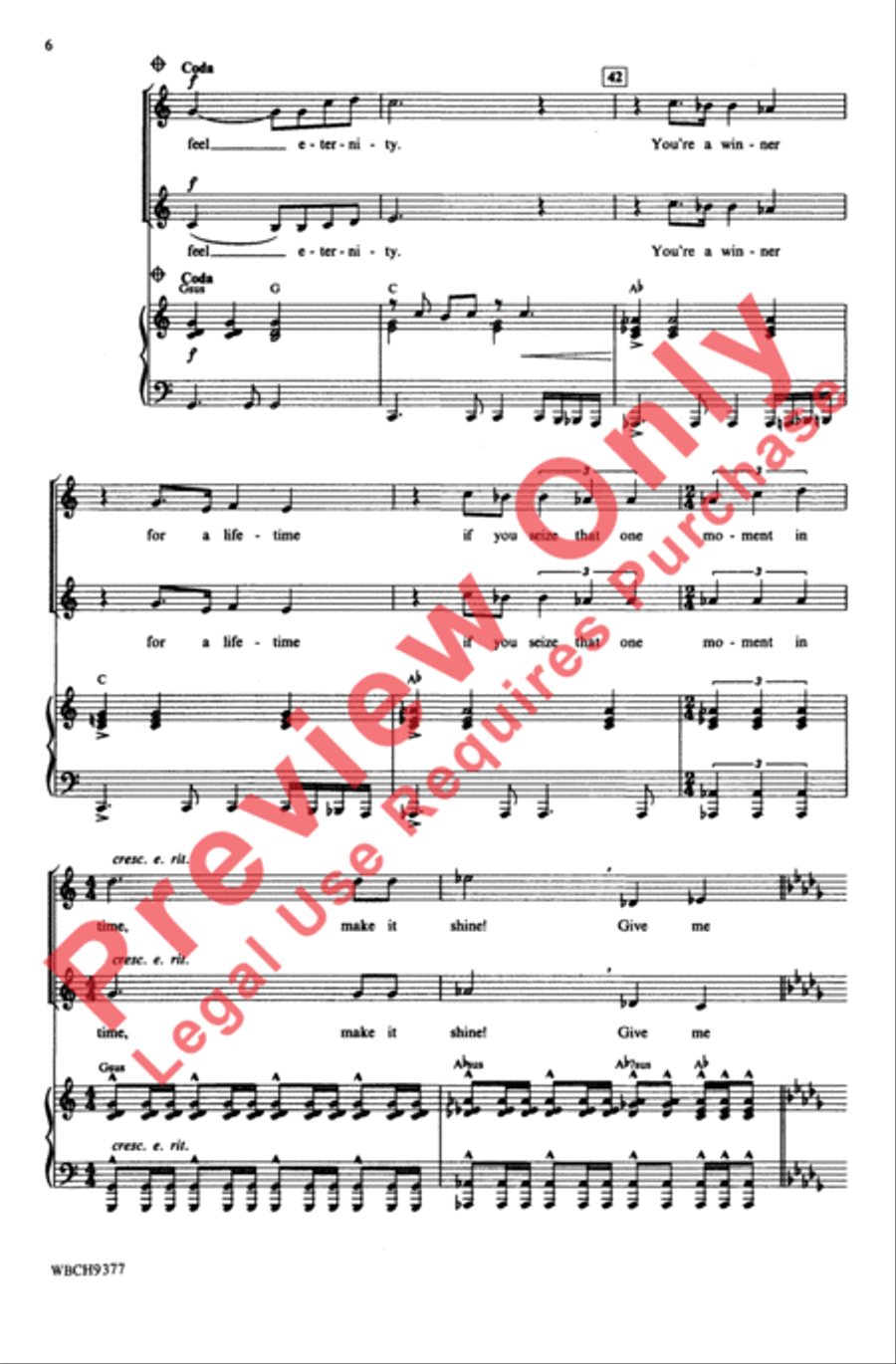 One Moment in Time 2-Part scores gallery preview page 6