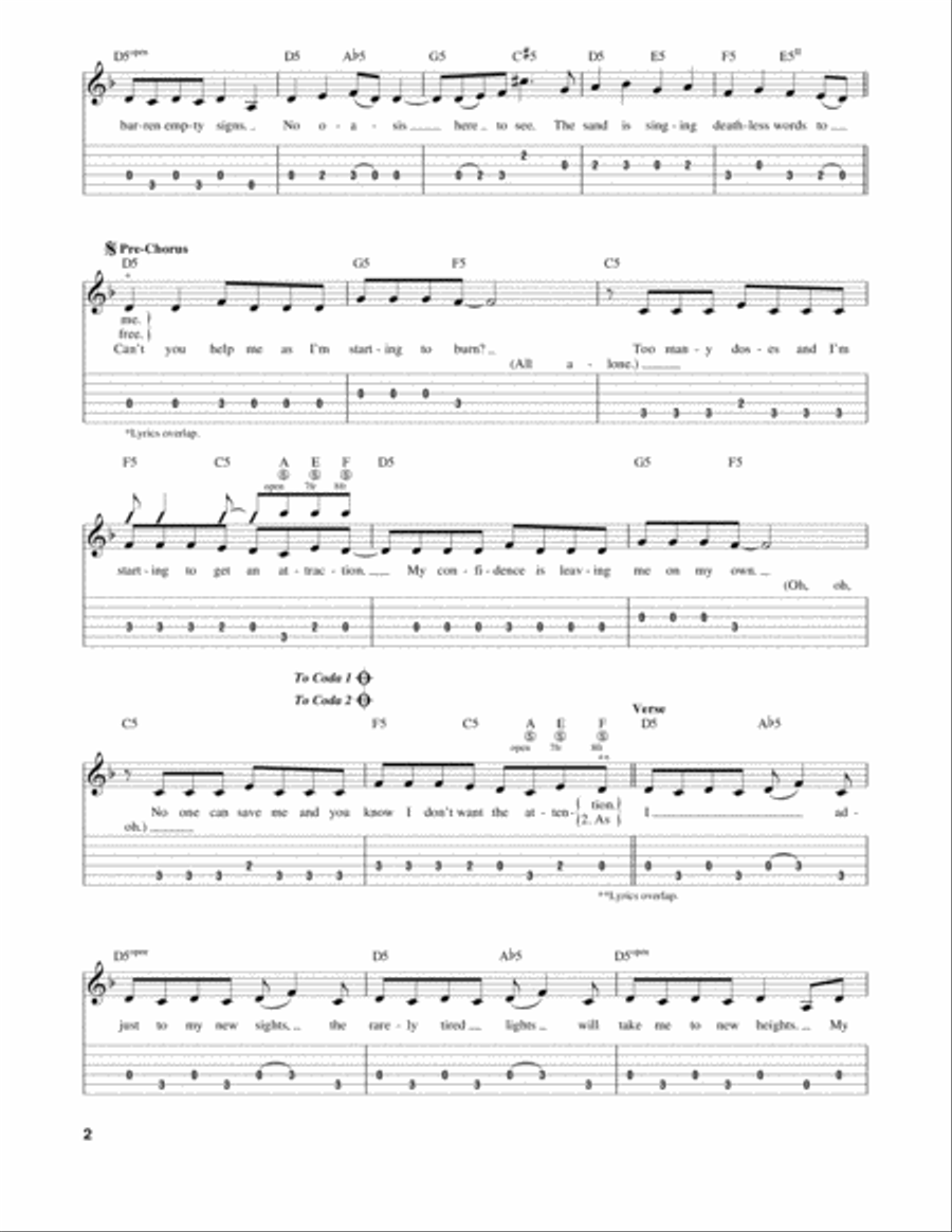 Bat Country Acoustic Guitar scores gallery preview page 2