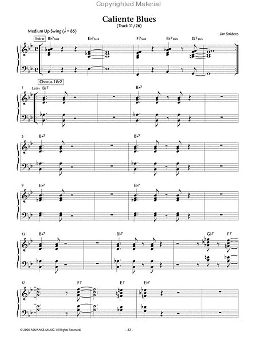 Easy Jazz Conception -- Piano Comping Piano Method scores gallery preview page 12