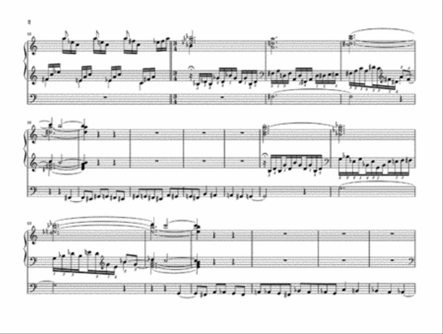 Prelude and Fugue on B-A-C-H Organ scores gallery preview page 3