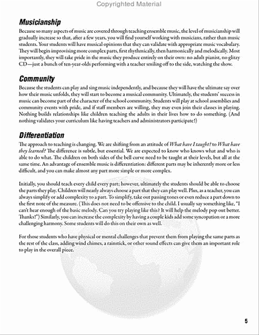 Sing and Play the Global Way Unison Choir scores gallery preview page 4