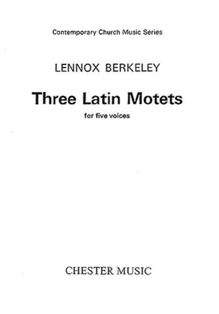 Three Latin Motets Op. 83 No. 1