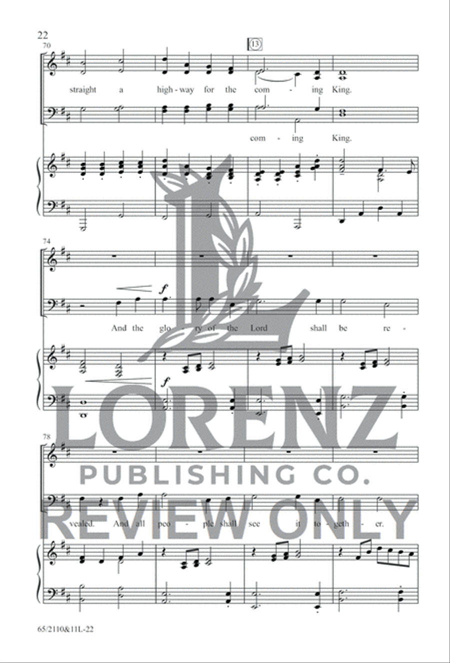 The Road to Bethlehem 4-Part scores gallery preview page 19