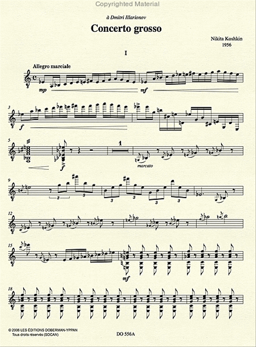 Concerto grosso (guit. part) Orchestra scores gallery preview page 2
