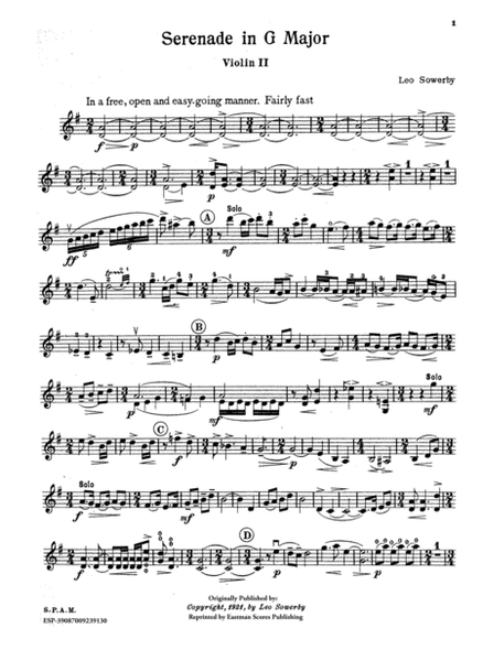Serenade, in G major; quartet for strings