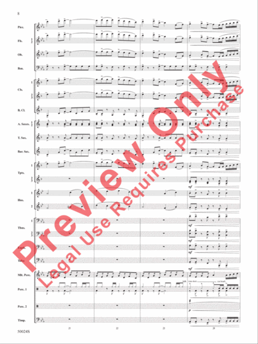A Beacon of Light A Beacon of Light Concert Band scores gallery preview page 9
