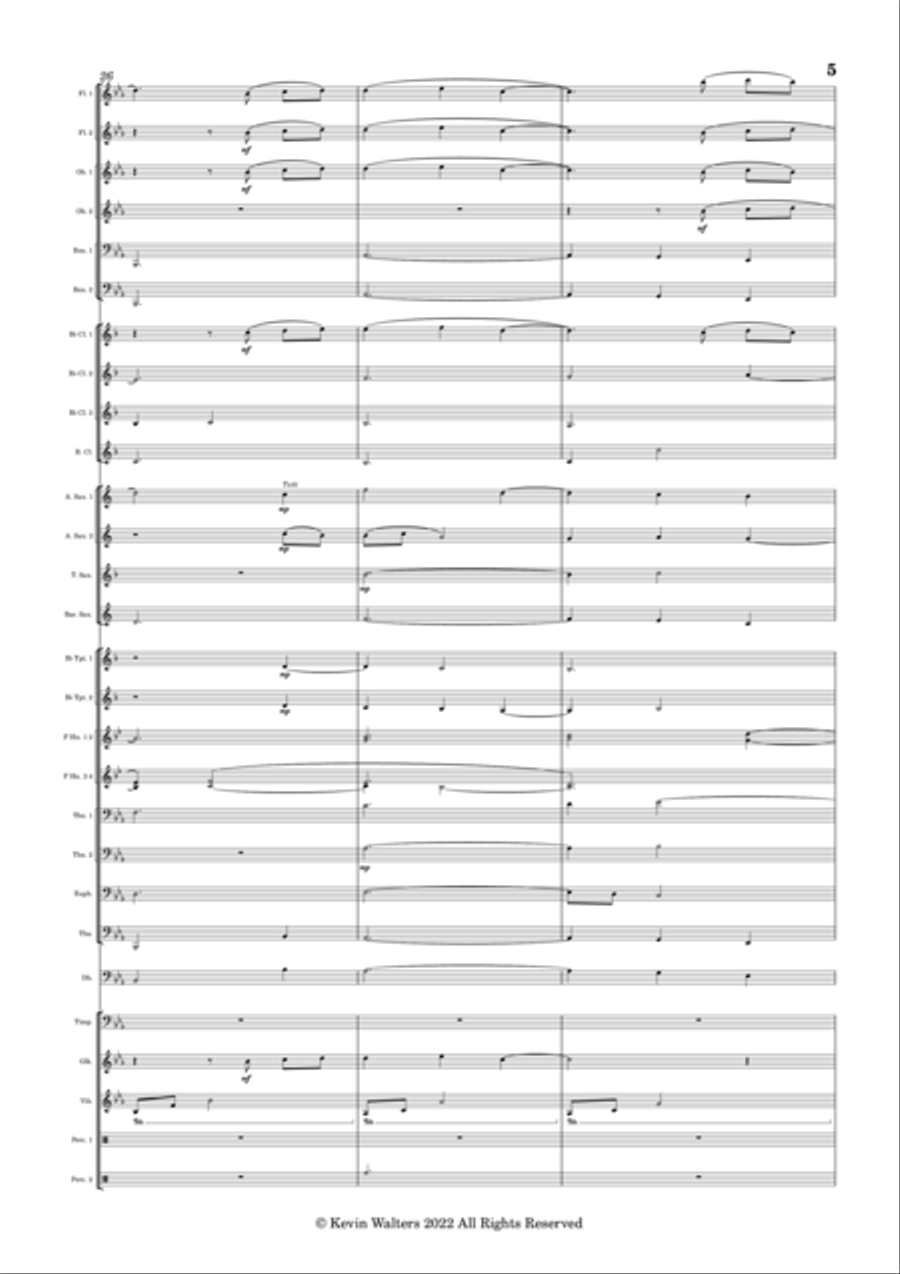 Rays of Light Concert Band scores gallery preview page 5