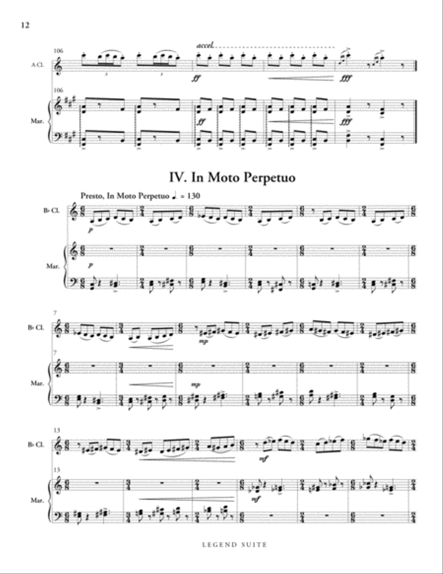 Legend Suite Clarinet scores gallery preview page 8
