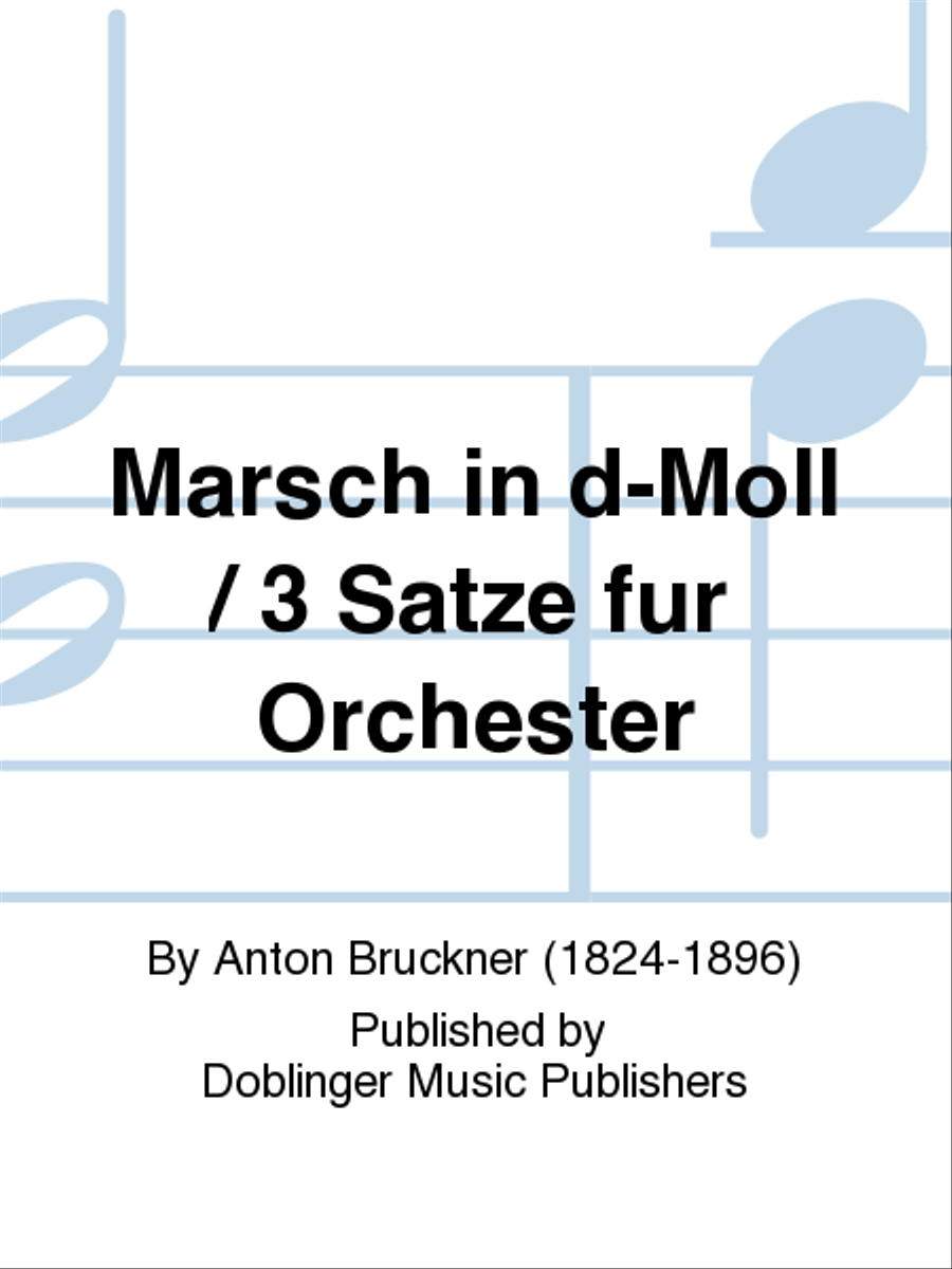 Marsch in d-moll / 3 Satze fur Orchester Orchestra scores gallery preview page 1