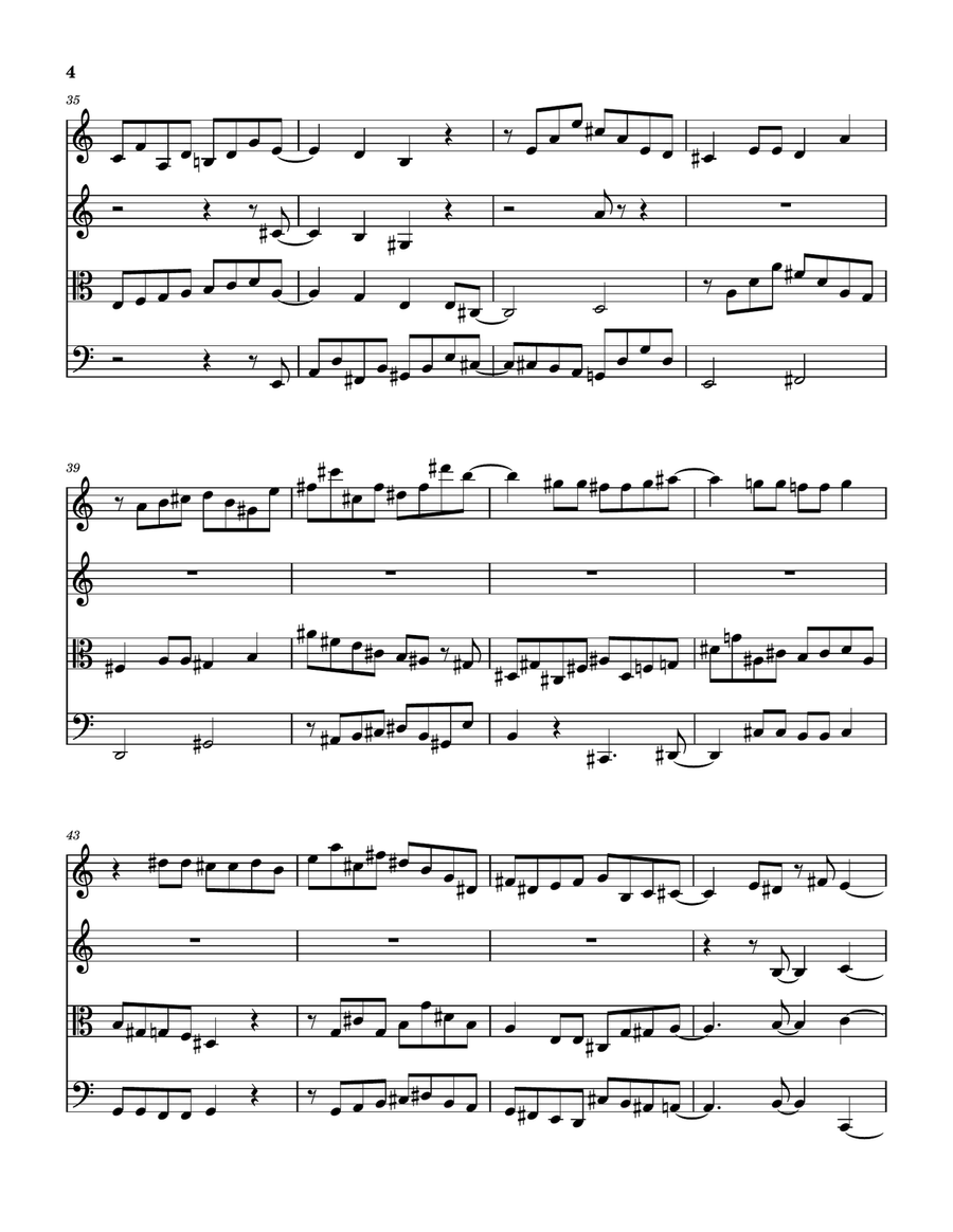 Fugue String Quartet scores gallery preview page 5